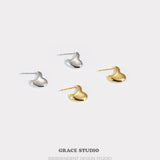 Sculpted Flare Stud Earrings