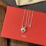 Knotted Rope Heart Pendant Necklace