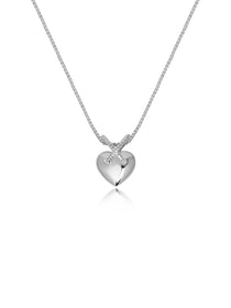 Knotted Rope Heart Pendant Necklace - Grace Studio