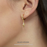 Celestial Spark Star Drop Earrings