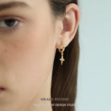 Celestial Spark Star Drop Earrings