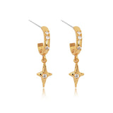 Celestial Spark Star Drop Earrings
