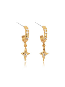 Celestial Spark Star Drop Earrings - Grace Studio