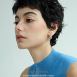 Duo Layered Dome Hoop Earrings