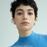 Duo Layered Dome Hoop Earrings