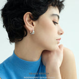 Duo Layered Dome Hoop Earrings