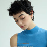 Duo Layered Dome Hoop Earrings