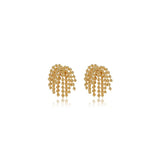 Beaded Cascade Stud Earrings