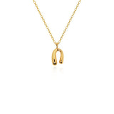 Sculpted U Pendant Necklace & Earrings Set