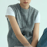 Braided Edge PU leather Heart Cord Necklace