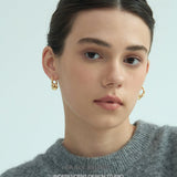 Sculpted Spike Hoop Earrings