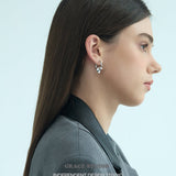 Sculpted Spike Hoop Earrings