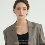 Engraved Angel Octagonal Pendant Necklace