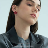 Glossed Donut Stud Earrings