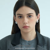 Glossed Donut Stud Earrings