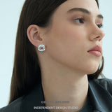 Glossed Donut Stud Earrings
