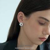 Glossed Donut Stud Earrings