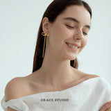 Ribbon Bow Stud Earrings
