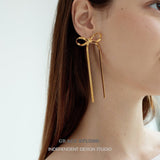 Ribbon Bow Stud Earrings