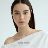 Ribbon Bow Stud Earrings