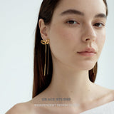 Ribbon Bow Stud Earrings