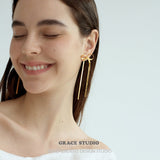 Ribbon Bow Stud Earrings