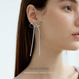 Ribbon Bow Stud Earrings