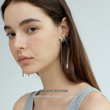Ribbon Bow Stud Earrings