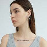 Ribbon Bow Stud Earrings