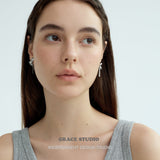 Ribbon Bow Stud Earrings