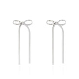 Ribbon Bow Stud Earrings