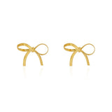 Ribbon Bow Stud Earrings