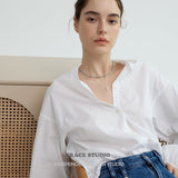 Rope-Edge Oval Pendant Necklace
