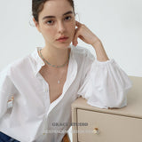 Rope-Edge Oval Pendant Necklace