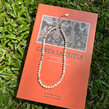 Lustrous Shell Bead Choker Necklace