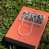 Lustrous Shell Bead Choker Necklace