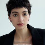 Sculptural Curl Hoop Earrings