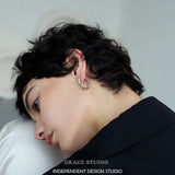 Sculptural Curl Hoop Earrings
