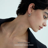 Sculptural Curl Hoop Earrings