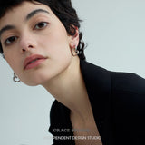 Sculptural Curl Hoop Earrings