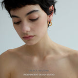 Sculptural Curl Hoop Earrings