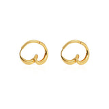 Sculptural Curl Hoop Earrings