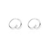 Sculptural Curl Hoop Earrings