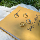 Sculptural Curl Hoop Earrings