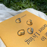 Sculptural Curl Hoop Earrings