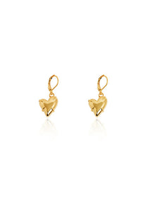 Thorn-Tipped Sculptural Heart Drop Earrings - Grace Studio