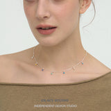 Vibrant Resin Bead Station Necklace