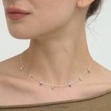 Vibrant Resin Bead Station Necklace