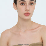 Trio Crystal V-Necklace