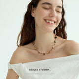 Earthen Form Beaded Necklace